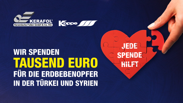 Kerafol-Gruppe spendet Tausend Euro für die Erdbebenopfer in der Türkei und Syrien